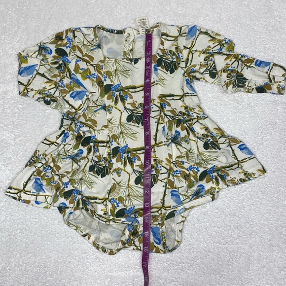 Kate Quinn side skirted bamboo long sleeve bodysuit 18/24m - Picture 2 of 6